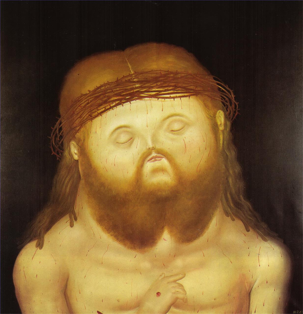 Kopf von Christus Fernando Botero Ölgemälde